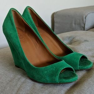 Madewell Green Wedges size 7